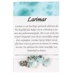 Kralen Larimar nugget - 6 st.