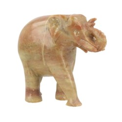 Speksteen olifant groen 8 cm