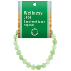 Jade Serpentijn powerbead armband + kaart