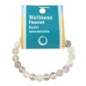 Fluoriet regenboog powerbead armband + kaart