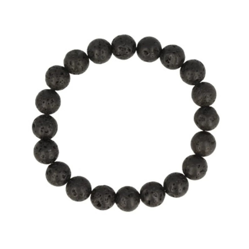 Lavasteen mannen armband kralen 10 mm