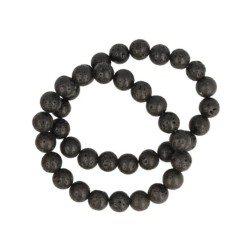 Lavasteen mannen armband kralen 10 mm