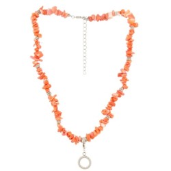 Fashion ketting Koraal licht (imitatie)