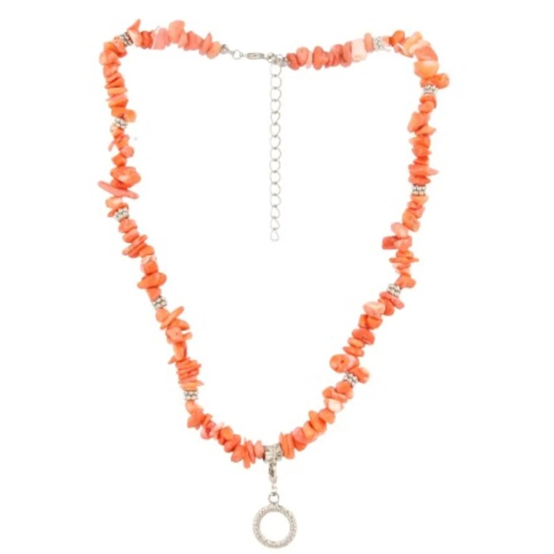 Fashion ketting Koraal licht (imitatie)