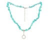 Fashion ketting Howliet blauw split (bijgekleurd)