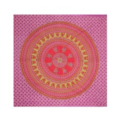 Grand foulard B62 - Mandala - Paars-Lila- Wandkleed - Bedsprei - Strandlaken