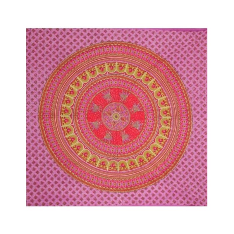 Grand foulard B62 - Mandala - Paars-Lila- Wandkleed - Bedsprei - Strandlaken