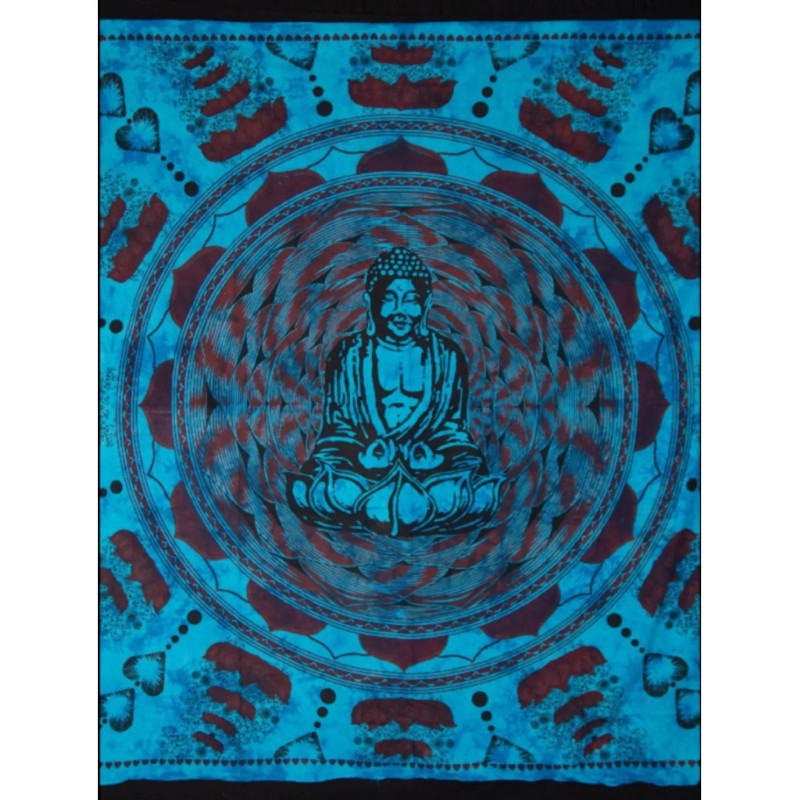 Grandfoulard - 20 - boeddha - blauw