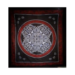 Grandfoulard - 400 - Celtische Mandala - Rood/Blauw