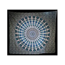 Grandfoulard - 403 - Mandala - Blauw op wit