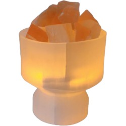 Seleniet Lamp Vuurhaard - Tafellamp - 18cm