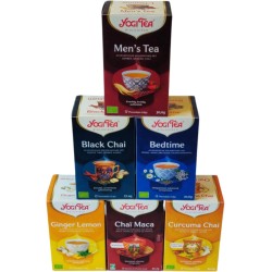 Yogi Tea - de 6 beste smaken voor de mannen - 6 pakjes van 17 theezakjes