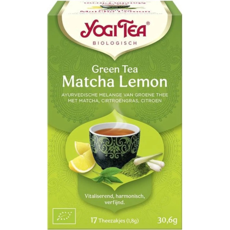 Yogi Tea Green Tea Matcha Lemon Bio pakje