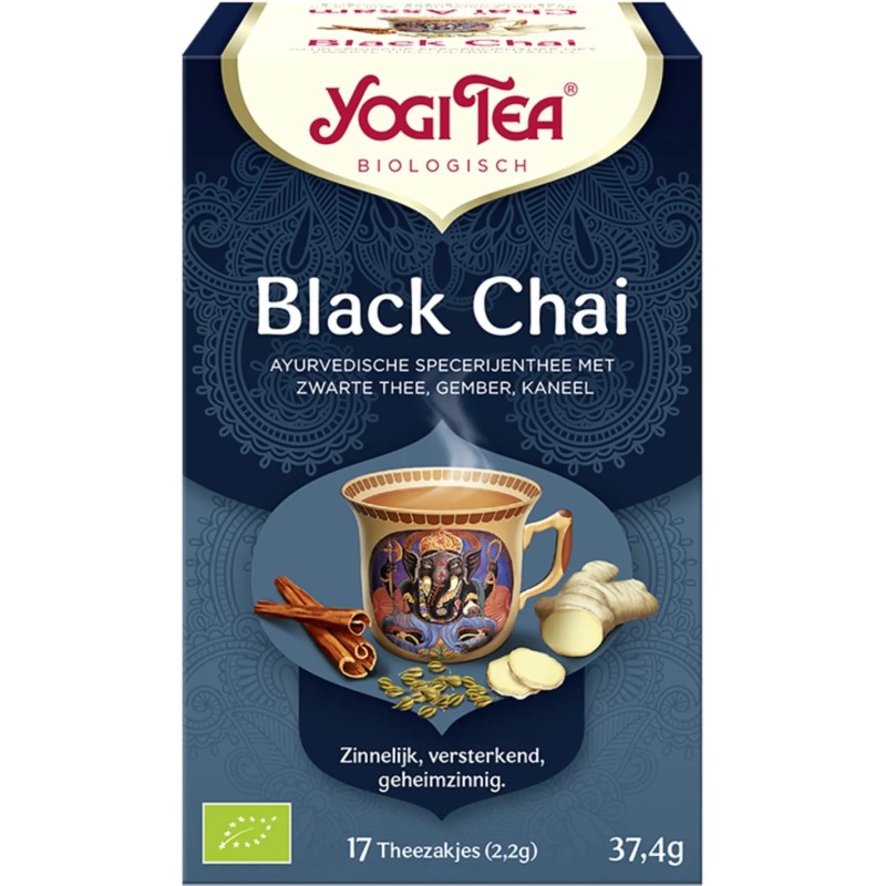 Yogi Tea Black Chai - tray: 6 stuks