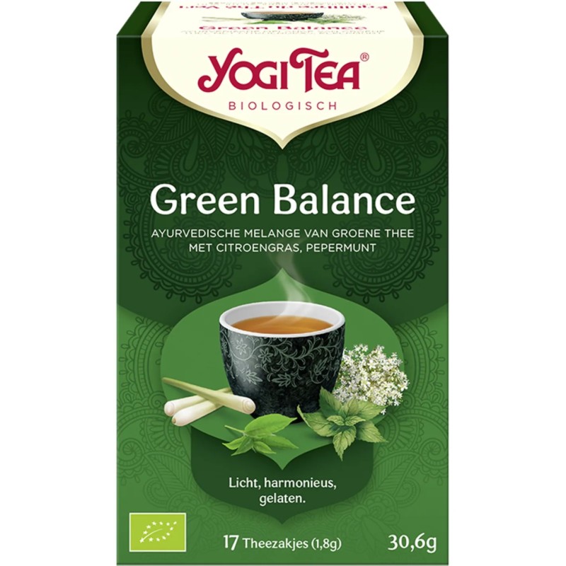 Yogi Tea Green Balance - tray: 6 stuks