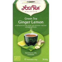 Yogi Tea Green Tea Ginger Lemon - tray: 6 stuks