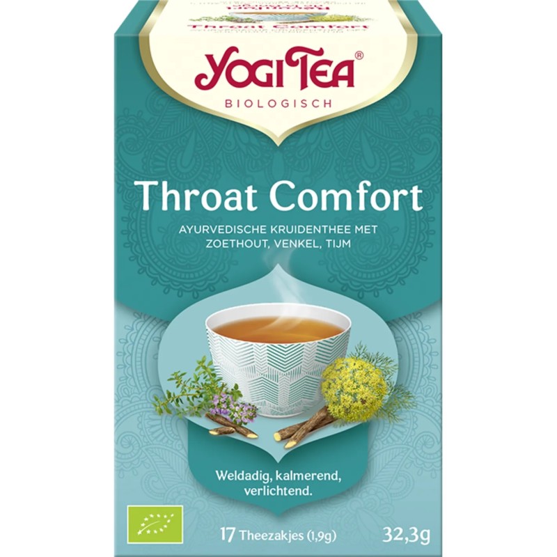 Yogi Tea Throat Comfort - tray: 6 stuks