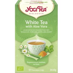 Yogi Tea White Tea Aloe Vera - tray: 6 stuks