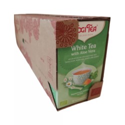 Yogi Tea White Tea Aloe Vera - tray: 6 stuks