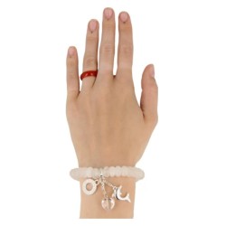 Bergkristal Ruby Mania, armband nr 1, rond