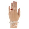 Bergkristal Ruby Mania, armband nr 1, rond