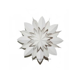 nr. 46 - Witte Snowflake "flower" (zonder verlichtingsset)