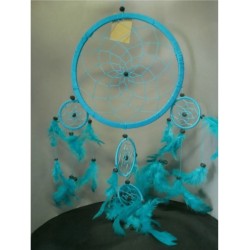 dromenvanger veren kralen 32 cm turquoise