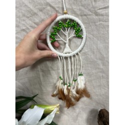 Dromenvanger - Tree of Life - groen - 12cm - Dream Catcher