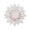 Kerstster met verlichtingsset nr. 46 - Witte Snowflake "flower" - Kerststerren - Kerstverlichting - Kerstdecoratie - Ø 60 cm