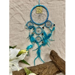 Dromenvanger - Spiegel - 11cm - Turquoise - Dream Catcher -