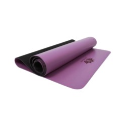 Om Namaste PU rubber Yogamat Lila / Licht Paars