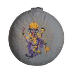 YogaStyles Meditatiekussen Symbolic Ganesha grijs