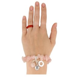 Roze kwarts Ruby Mania, armband nr 22, nugget