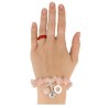 Roze kwarts Ruby Mania, armband nr 22, nugget