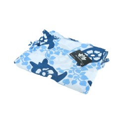 Sarong - 617 - schildpadden - blauw van Om Namaste - Pareo Saunadoek Wikkeljurk