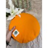 YogaStyles Meditatiekussen Organic Rondo Oranje / Goudgeel