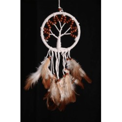 Dromenvanger - Tree of life bruine kralen 9cm