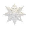 Kerstster met verlichtingsset nr. 20 - Witte Snowflake - Kerstverlichting - Kerstdecoratie - Ø 60 cm