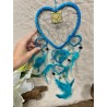 Dromenvanger - Hartje met spiegels - Turquoise - 17 cm - Dream Catcher