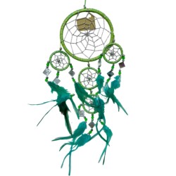 Dromenvanger - Spiegel - 11cm - Limegroen - Dream Catcher