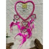 Dromenvanger Hartje met spiegels - Roze - 17 cm - Dream Catcher