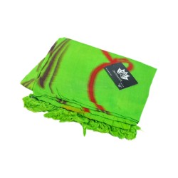 Sarong - 164 - golven - groen van Om Namaste - Pareo Saunadoek Wikkeljurk