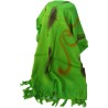 Sarong - 164 - golven - groen van Om Namaste - Pareo Saunadoek Wikkeljurk