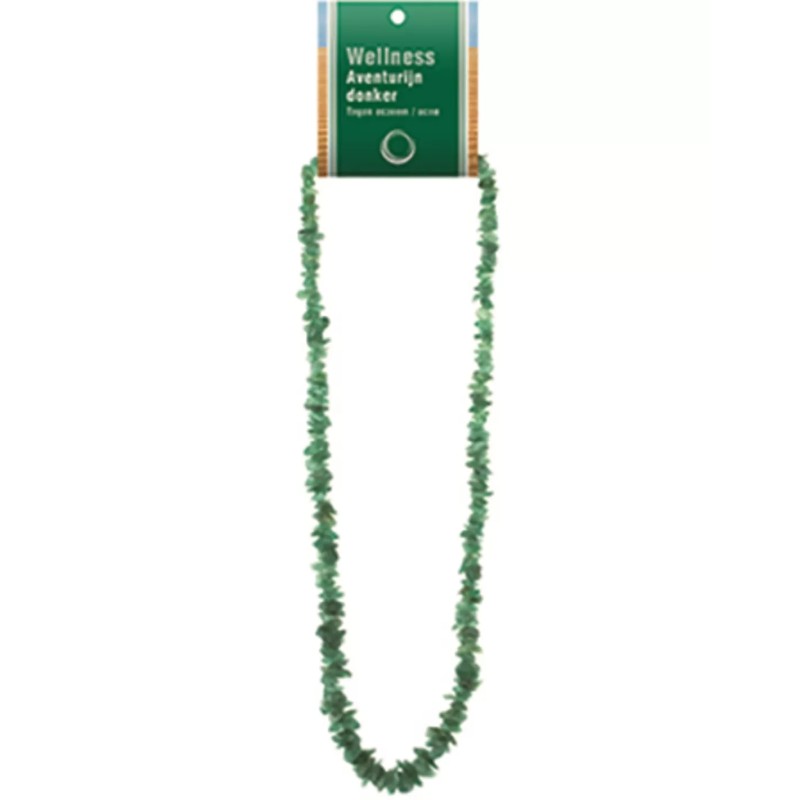 Aventurijn groen splitketting + kaart