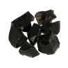 Obsidiaan zwart 250 gr. ruwe brokjes