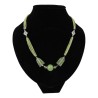 Bohemian ketting Jade 3 streng met bol