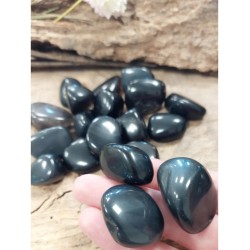 Obsidiaan zwart trommelstenen 250 gr. (mt3)