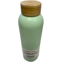 Waterdrop Steel bottle 600 ml Pastel olive matt