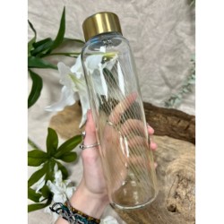 Waterdrop Glass bottle 600 ml Oro