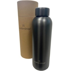 Waterdrop Steel bottle 600 ml Charcoal brushed